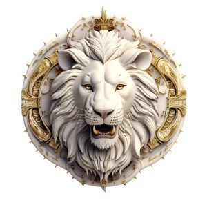 Escudo de león ficticio