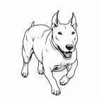 dibujos de perros  vull terrier para colorear